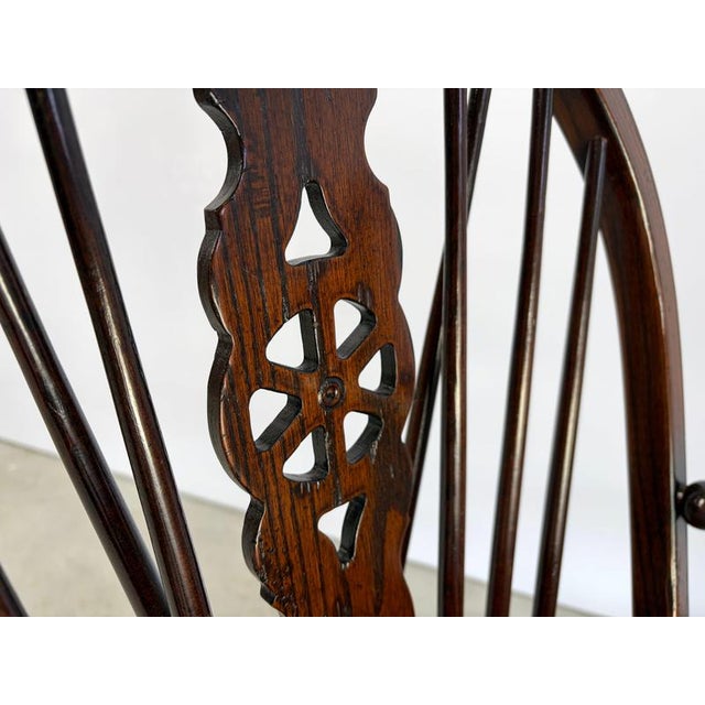 1960s English Windsor Style Dining Chairs, 1960, Set of 4 For Sale - Image 5 of 11