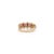 14k Gold Vintage Inspired 1.5ct Ruby & Diamond Halo Wedding Band Ring Size 6.5 For Sale - Image 10 of 17