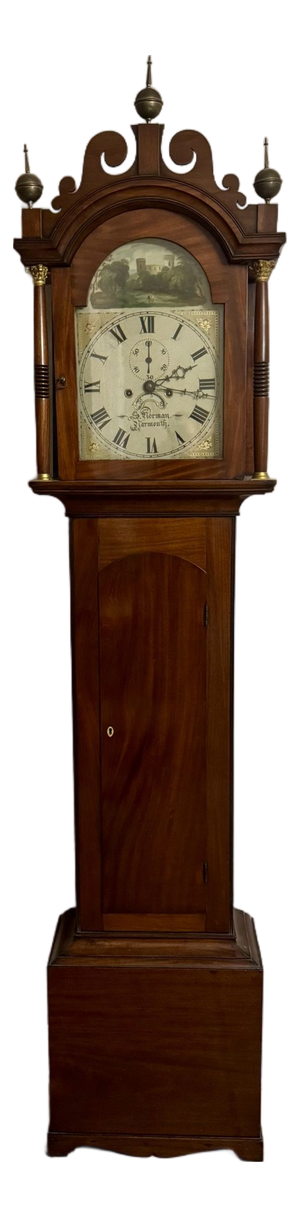 Antique George III Mahogany Arch Dial Longcase Clock, 1800
