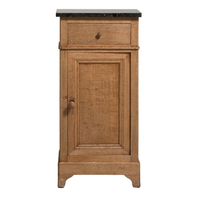 19th Century France Belgian Brown Oak Side Table For Sale