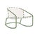 Brown Jordan Kantan Aluminum Motion Lounge Chair in Bay Leaf with White Suncloth Strapping For Sale