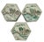 Early 20th Century Small Chinese Famille Verte Hexagonal Porcelain Hand Painted Boxes With Lids - Set of 3 For Sale - Image 13 of 13