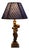 Vintage Table Lamp with Gold-Patinated Putto Base and Fabric Shade from Lamplove, 1970s For Sale