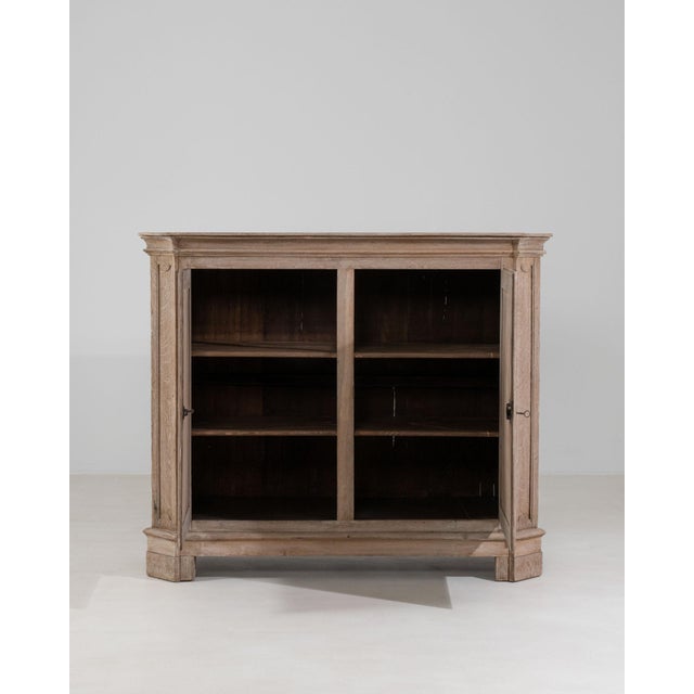 19th Century France Antique White Wood Storage Cabinets & Cupboards For Sale - Image 4 of 11