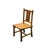 Zen Oriental Straight Legs Bars Backrest Solid Wood Chair For Sale - Image 4 of 9