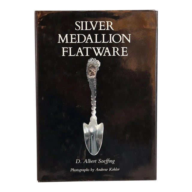 1980s Silver Medallion Flatware by D. Albert Soeffing Signed First Edition Book For Sale