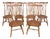 1990s Keller Furniture Traditional Solid Oak Nantucket Windsor Dining Chairs - Set of 6 For Sale