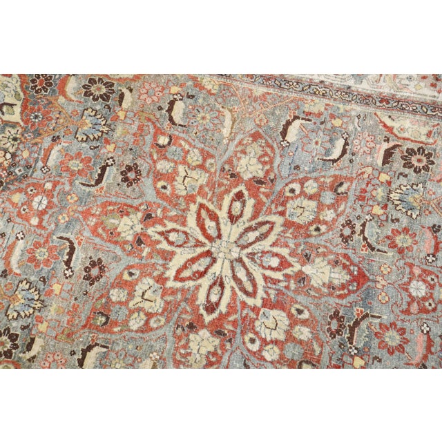 Early 20th Century Antique Zabihi Collection Gray Persian Sarouk Ferehan Rug - 3'7" x 6' For Sale - Image 5 of 8