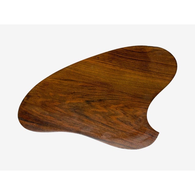 Mid-Century Modern Danish Modern, Teak, Organic Form Side Table, Denmark, 1950s For Sale - Image 3 of 11