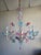 Metal Murano Glass Chandelier, 1950s For Sale - Image 7 of 8