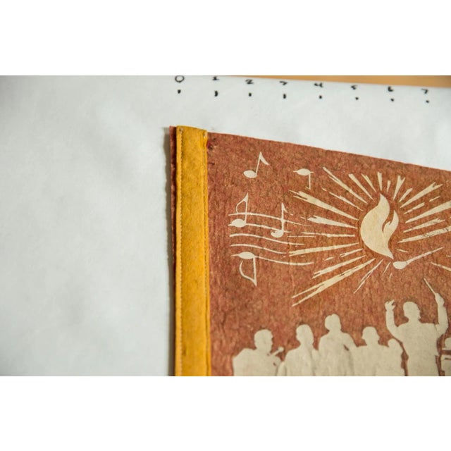 American Vintage Musical Festival Chicago Felt Flag Pennant For Sale - Image 3 of 6