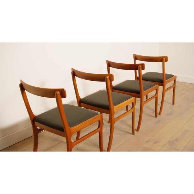Brown Dining Chairs from Ole Wanscher, Set of 4 For Sale - Image 8 of 12