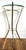 Baker Furniture Company Vintage 23" Faux Bamboo Brass-Tone Metal & Glass Plant Stand – Hollywood Regency / Chinoiserie For Sale - Image 4 of 12