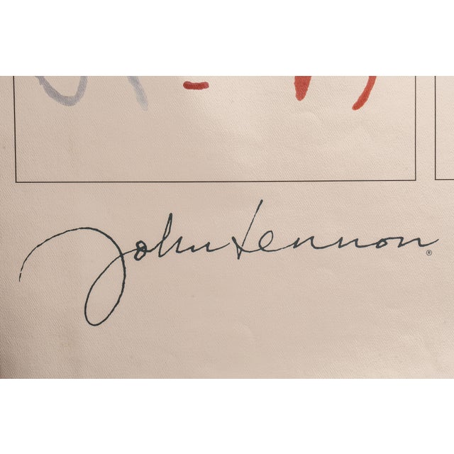 1992 Yoko Ono Limited-Edition Pop Art Lithograph Print, 80/5000 For Sale - Image 4 of 6
