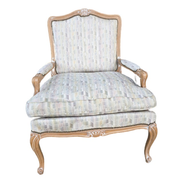Louis XV Fauteuil Style Armchair For Sale