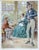 An fine period watercolor, dated 1910, an illustration by Charles Edmund Brock (English, 1870-1938). This, from a semi-...