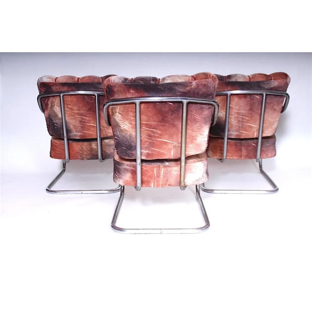 Chrome Armchairs by Mücke & Melder, 1930s, Set of 3 For Sale - Image 3 of 8