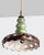 German Green and Brown Hanging Lamp in Ceramic by Pan Keramik, 1970s For Sale - Image 3 of 18