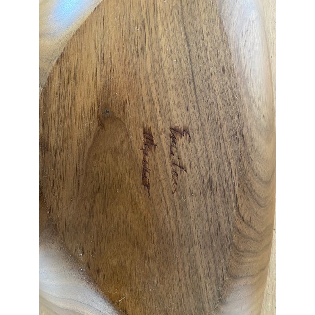 Emil Milan Sculptural Walnut Bowl For Sale In New York - Image 6 of 13
