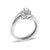 Haus of Brilliance 14K White Gold 3/8 Cttw Diamond Swirl Engagement Bridal Ring Set, Size 7 For Sale - Image 4 of 6