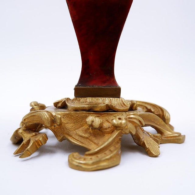 Napoleon III Style Gilt Bronze Candleholders, Set of 2 For Sale - Image 10 of 13