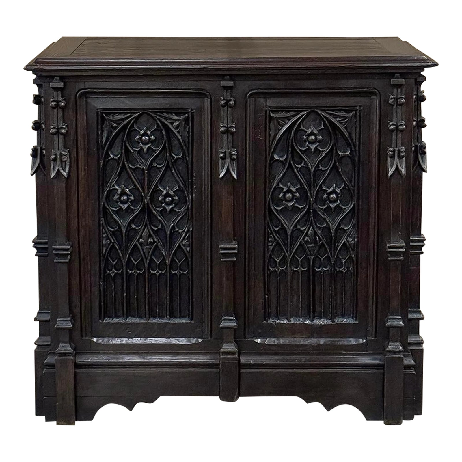 Reverse Auction: 19th Century French Gothic Petite Trunk ~ Blanket Chest