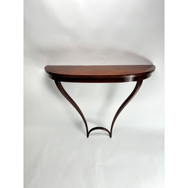 Mid-Century Wooden Hanging Console attributed to Carlo Enrico Rava, Italy, 1940s For Sale - Image 3 of 14