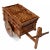 1970s Hand Crafted Folk Art Costa Rican Oxcart Wagon Bar Cart With Intricate Marquetry For Sale - Image 5 of 14
