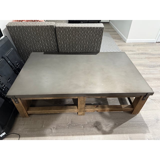 2010s Rustic Rectangular Coffee Table For Sale - Image 5 of 5