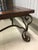 Thomasville Leather, Iron & Glass Top Coffee Table For Sale - Image 9 of 12