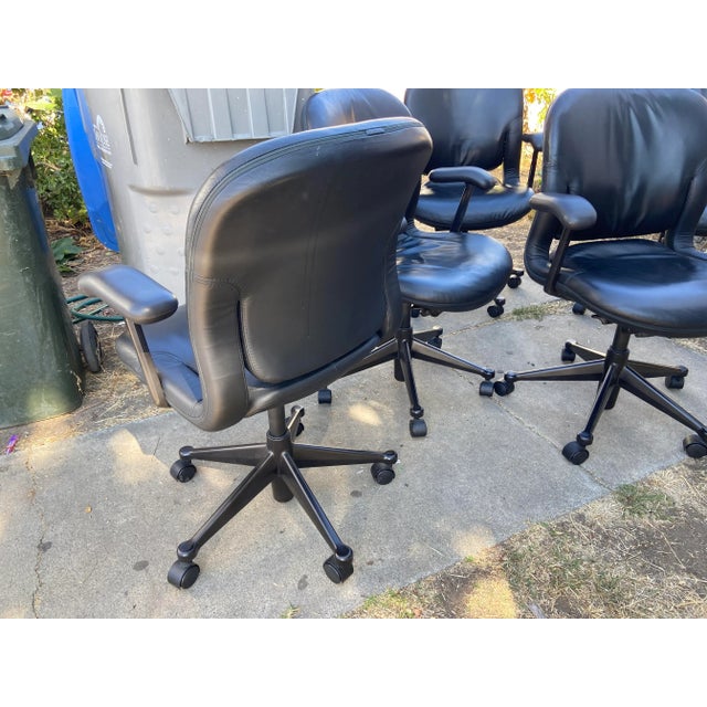 2000 - 2009 Vintage Herman Miller Conference Room Chairs - Set of 5 For Sale - Image 5 of 12