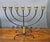Metal Svend Aage Holm Sørensen Steel and Brass Menorah, Danish Mid-Century Modern, 1960s For Sale - Image 7 of 9