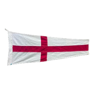 1940s Vintage Red & White American Nautical Signal Flag