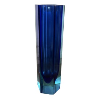 Submerged Glass Vase, 1950s For Sale