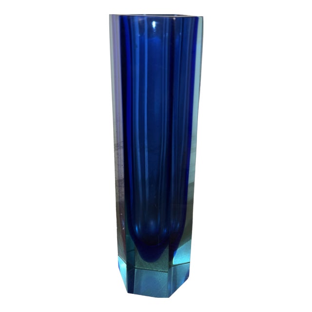 Submerged Glass Vase, 1950s For Sale
