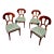 Late 20th Century Art Deco-Style Dining Side Chairs For Sale