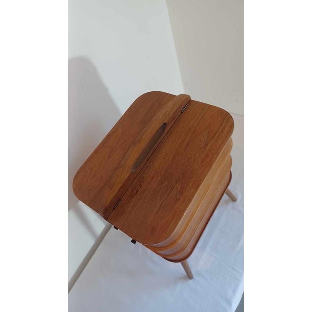 Danish Sewing Box in Teak, Nähkasten, 1960s For Sale - Image 6 of 18