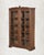 Antique Indian Glass Cabinet | Vintage Armoire With Arched Crown | Teak Wood Display Cabinet | Rustic Home Decor For Sale - Image 4 of 6