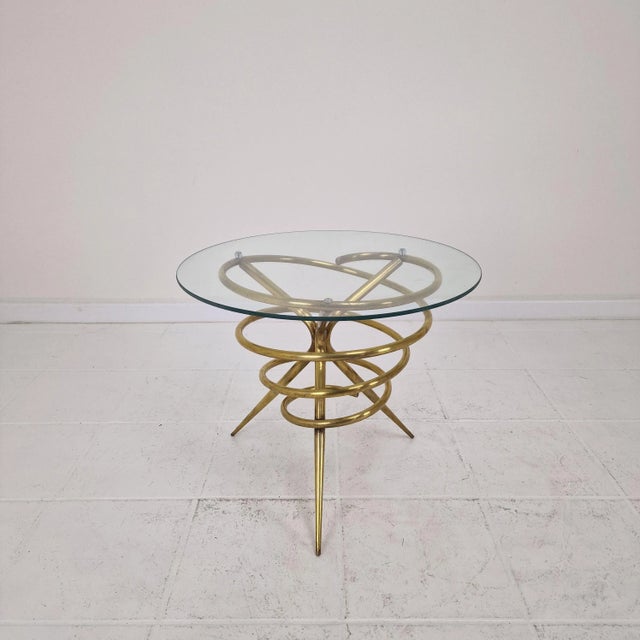 1970s Hollywood Regency Gilded Sheaf of Wheat Coffee Table in the style of Coco Chanel, 1970s For Sale - Image 5 of 16