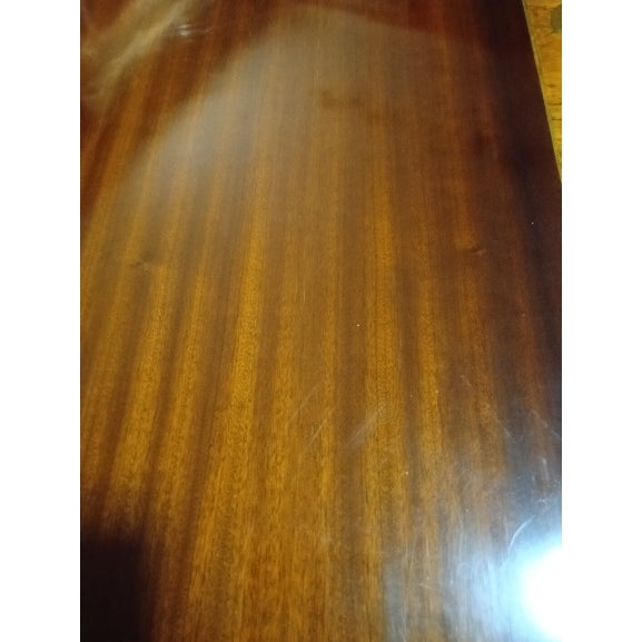 1950s Neoclassical Tiger Maple Inlaid Cocktail Table (Franceslo Molon Giemme) Style For Sale - Image 4 of 7