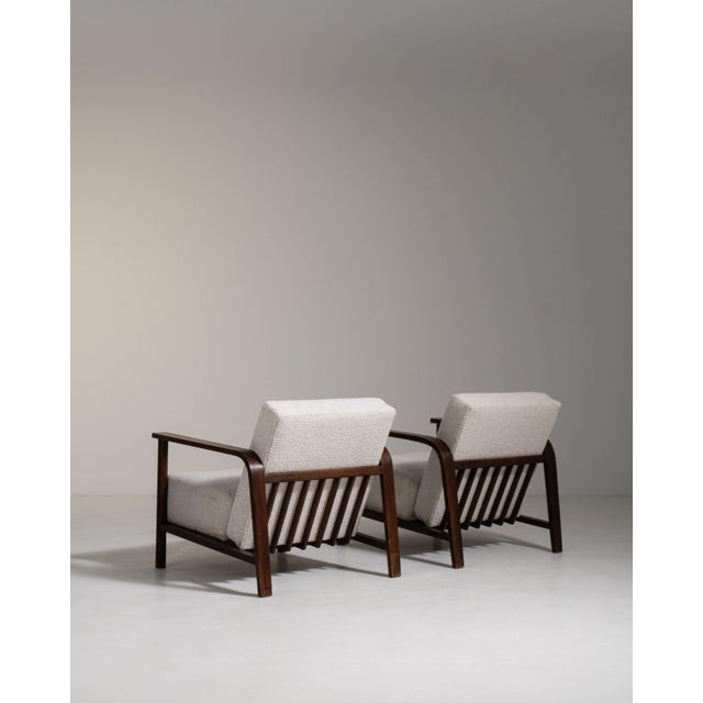 Wood 19th Century France Art Deco Cream Wood Armchair For Sale - Image 7 of 11