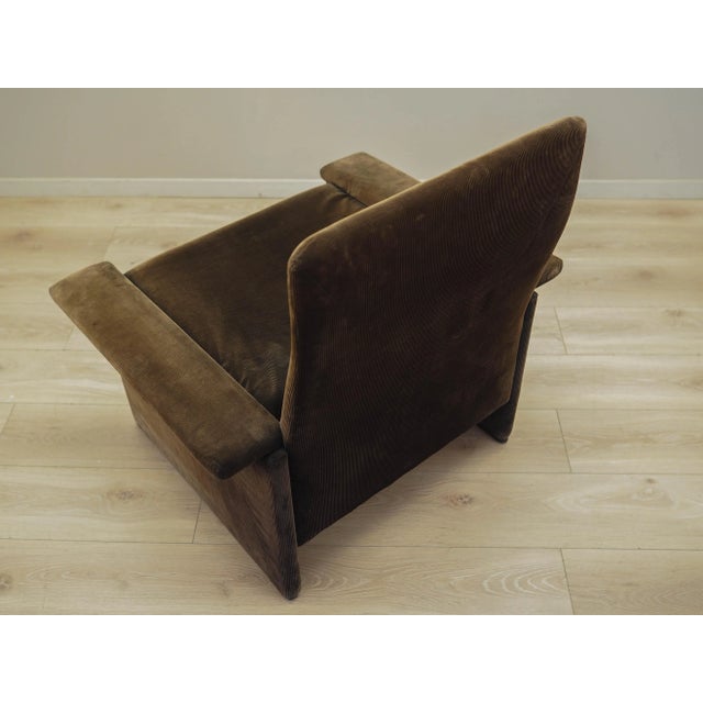 Italian Corduroy Armchair, Italy, 1970s For Sale - Image 18 of 18