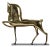 Mid-Century Modern NOIR Horse on Stand, Brass For Sale - Image 3 of 3
