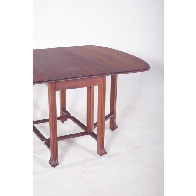 Antique European Flip Flap Oval-Top Table For Sale - Image 9 of 12