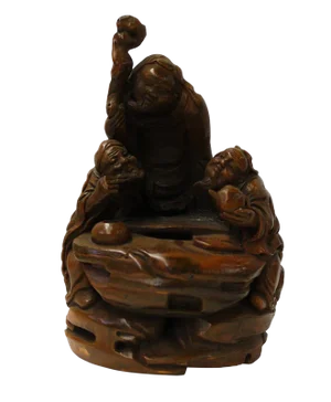 Chinese Bamboo Carved Sculpture