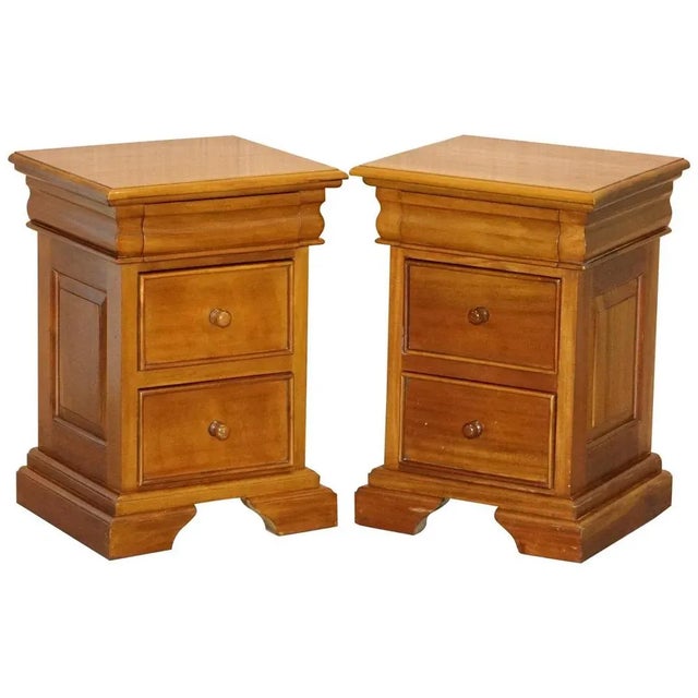 Hardwood Bedside Tables, Set of 2 For Sale - Image 18 of 18