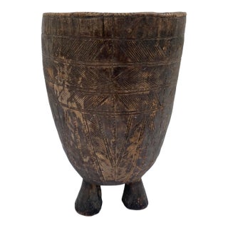 Early 20th Century Wood Vessel For Sale