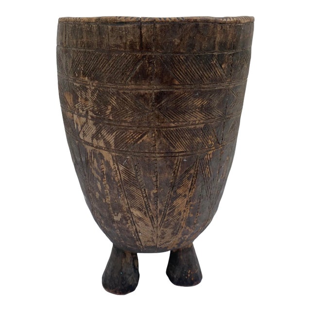 Early 20th Century Wood Vessel For Sale