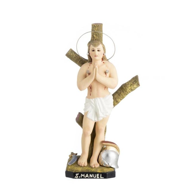Religious Artist, Saint Manuel, 1920s, Terracotta For Sale - Image 6 of 6