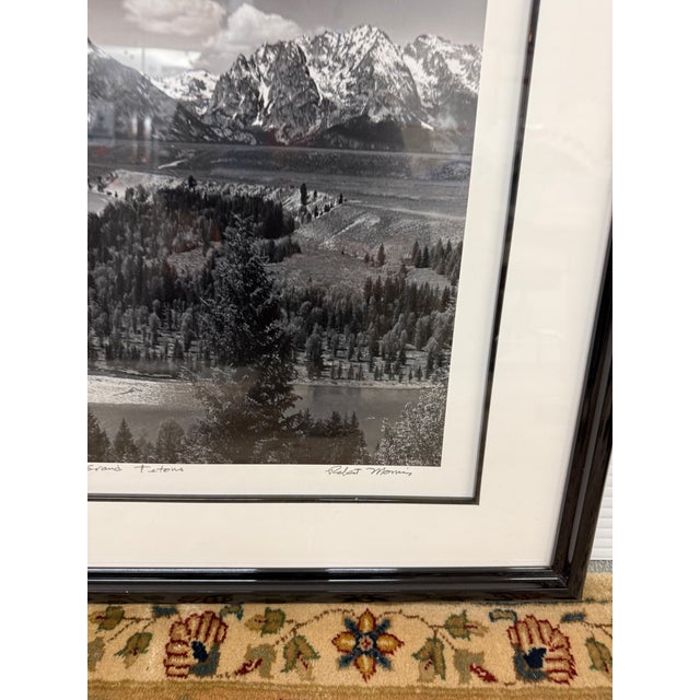 Photography Robert Morris Snake River and the Grand Tetons Near Jackson, Wyoming B/W Limited Photography, Certificate For Sale - Image 7 of 11